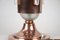 Lámpara de mesa Art Déco de cobre con elementos de vidrio de Lalique, años 20, Imagen 9