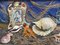 Laure Malclès, Still Life with Shells, 1960, Oil on Canvas, Framed, Image 6