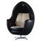 European Space Egg Chair in Leather & Lamb Wool, 1980s 1