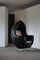 Egg chair Space in pelle e lana di agnello, anni '80, Immagine 3