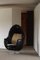European Space Egg Chair in Leather & Lamb Wool, 1980s 10
