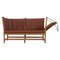 Mid-Century Tremme Sofa in Beech attributed to Børge Mogensen for Fritz Hansen, 1985 1