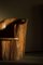 Sculptural Carved Wabi Sabi Brutalist Stump Chair in Solid Pine, Sweden, 1968, Image 2