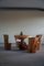 Scandinavian Modern Stump Dining Chairs, Sweden, 1980s, Set of 4 4