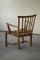 Vintage Danish Armchair in Oak & Seagrass, 1950s 6