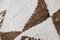 Vintage Geometrical Natural Herki Runner Rug, Image 7