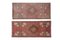 Small Turkish Hand Knotted Door Mats, Set of 2 2