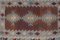 Handgewebter türkischer Vintage Kayseri Kilim Teppich in Pastell 3