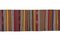 Narrow Multicolor Striped Kilim Runner Rug 5