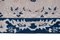 Grand Tapis Turc en Laine Couleur Bleue et Neutre 10