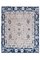 Grand Tapis Turc en Laine Couleur Bleue et Neutre 1