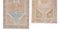 Small Distressed Low Pile Faded Yastik Runner Rugs, Set of 2, Image 5