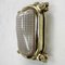 Rectangular Cast Brass Wall Light with Frosted Quadrant Pattern Glass Shade, 1970s 10