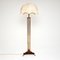 Vintage Brass & Faux Bamboo Floor Lamp, 1920 / 30s 8
