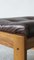 Vintage Teak & Leather Footstool 3