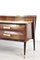 Italienisches Sideboard aus Nussholz & Messing, 1950er 10