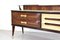 Italienisches Sideboard aus Nussholz & Messing, 1950er 2