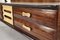 Italienisches Sideboard aus Nussholz & Messing, 1950er 4