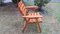 Mid-Century Patinated Wood Folding Garden or Patio Elbow Chair, 1960s 10