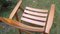 Mid-Century Patinated Wood Folding Garden or Patio Elbow Chair, 1960s, Image 13