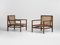 Cane & Rosewood Armchairs attributed to Joaquim Tenreiro, 1958, Set of 2, Image 1