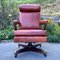 Vintage High Back Leather Executive Chair, USA, 1988 4