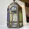 Italian Art Deco Pendant Lamp in Colored Glass & Brass, 1940s 14