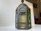 Italian Art Deco Pendant Lamp in Colored Glass & Brass, 1940s 12