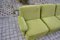 Vintage Modular Lime Green Velour Sofa, 1970s, Set of 5 14