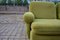 Vintage Modular Lime Green Velour Sofa, 1970s, Set of 5 20