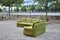 Vintage Modular Lime Green Velour Sofa, 1970s, Set of 5 22