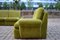 Vintage Modular Lime Green Velour Sofa, 1970s, Set of 5 21