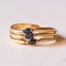 Vintage 18k Gold Ring with Sapphires, 1950s / 60s 2