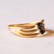 Vintage 18k Gold Ring with Sapphires, 1950s / 60s, Image 11