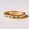 Vintage 18k Gold Ring with Emeralds & Diamonds, 1970s 2