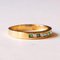 Vintage 18k Gold Ring with Emeralds & Diamonds, 1970s 10