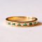 Vintage 18k Gold Ring with Emeralds & Diamonds, 1970s 1