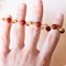 Vintage 18k Gold Bracelet with Carnelian, 1960s 5