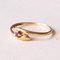 Bague Rubis Vintage en Or 18k, 1950s 2