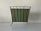 Mid-Century Frame Design Green Metal Umbrella Stand, 1950s 1