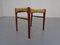 Footstool in Teak and Paper Cord by Peder Kristensen for Glyngore Stolfabrik, 1960s, Image 7