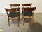 Sedie da pranzo in teak e nappa di Farstrup Furniture, Danimarca, anni '60, set di 4, Immagine 3
