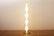 Totem Floor Lamp with Fluorescent Tube, Metal Base, Wire Structure & Rice Paper by Tom Dixon, 1990s 2
