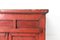 Antiker chinesischer Schrank mit rotem Lack 6