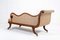 Antique English Chaise Longue in Oak and Ebonised Inlay, Image 4