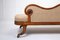 Antique English Chaise Longue in Oak and Ebonised Inlay, Image 6