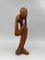 Free Form Male Thinker Sculpture, 1970s, Wood 1