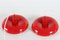 Small Mid-Century Danish Red Model RA Pendant Lamps by Piet Hein for Lyfa, 1960s, Set of 2, Image 6