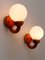 Mid-Century Modern Swedish Sconces in Pine and Opaline Glass, 1960s, Set of 2 4