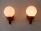 Mid-Century Modern Swedish Sconces in Pine and Opaline Glass, 1960s, Set of 2 17